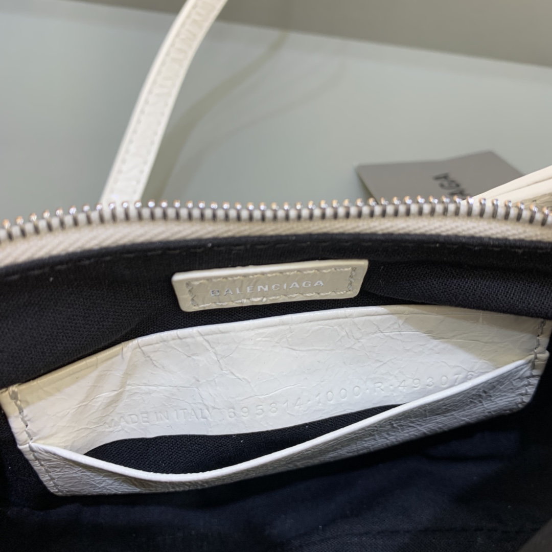 Balenciaga Le Cagole Mini Bag With Chain Shoulder Bag White